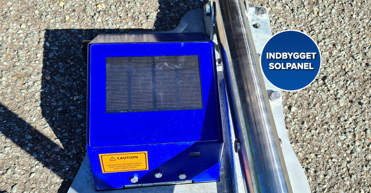 Parklio automatisk parkeringsbarriere med solpanel