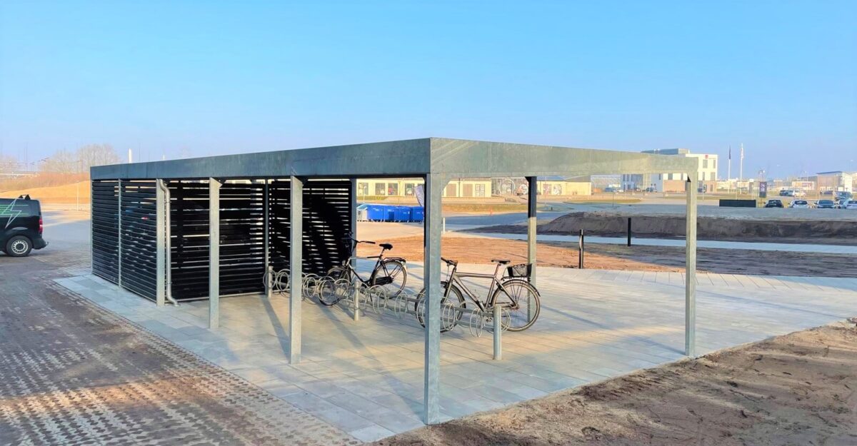 CASA 33 – Cykelskur og miljøstation i én løsning som cykelskur eller som overdækning til affaldscontainere