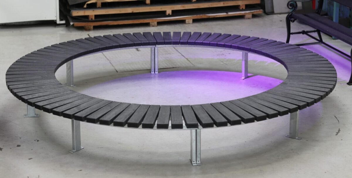 Crepa Recycling plinte med genbrugsstave / plaststave