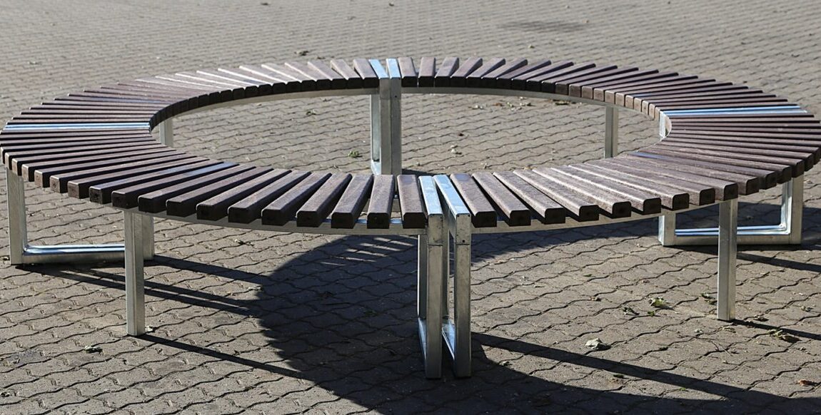 Crepa cirkel plint med genbrugsstave / plaststave, Crepa Recycling plinte