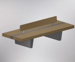 bastone 2,5m plint med sokkel