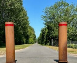 Aftaglig corten pullert ø197