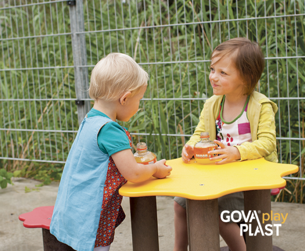 Sandkassesæt GOVA play PLAST. Vedligeholdesfrit genbrugsplast. Legeplads, skolegård, børnehave, vuggesture, park plads forhandler BY BANG